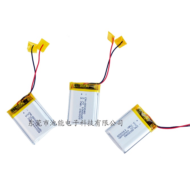 攝像眼鏡鋰電池3.7V1000mAh 083040